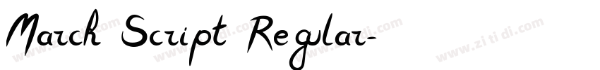 Marck Script Regular字体转换